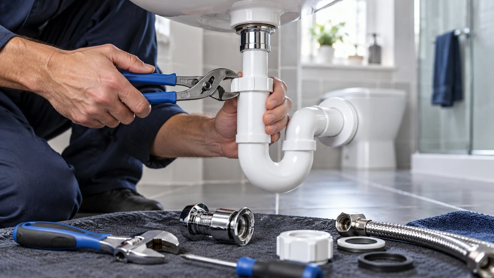 Plumbing repairs illustration