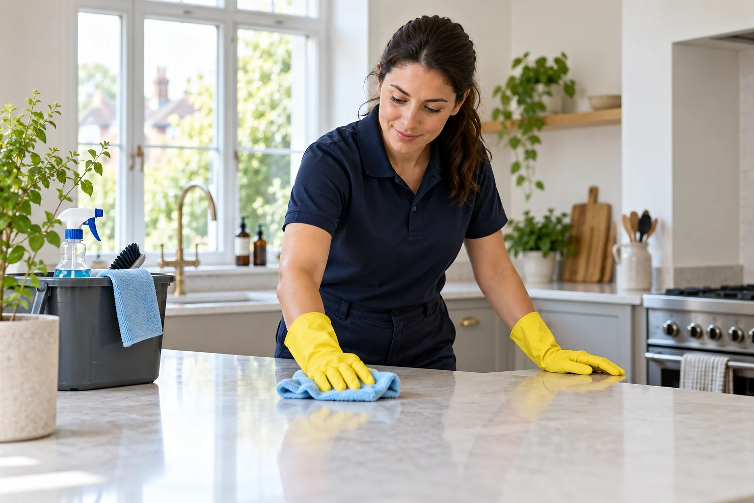 Home cleaning service illustration